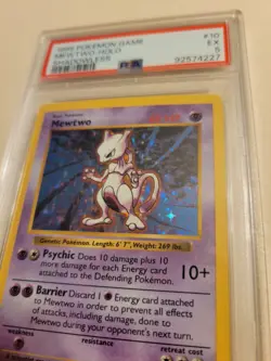 Shadowless Mewtwo - Pokemon Base Set #10 - Excellent PSA 5 - Image 3