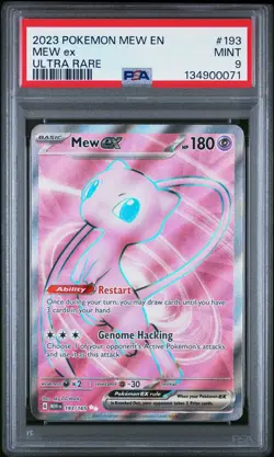 2023 Pokemon Mew EN-151 Mew EX Ultra Rare PSA 9 #193 - Image 1