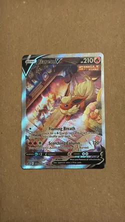 2021 POKEMON SWSH PROMO FLAREON V & FLAREON VMAX SWSH180 & SWSH179 - Image 3