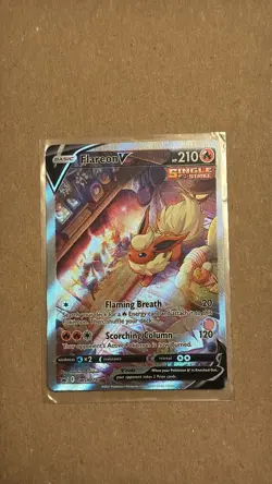 2021 POKEMON SWSH PROMO FLAREON V & FLAREON VMAX SWSH180 & SWSH179 - Image 4