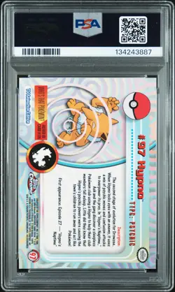 2000 Topps Chrome Pokemon T.V. #97 Hypno Pokemon T.V. PSA 10 - Image 2