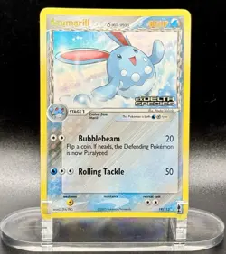 Azumarill δ Species 19/113 Stamped Pokemon EX Delta Species Reverse Holo LP/NM - Image 2
