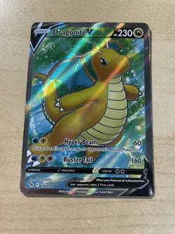 Dragonite V (Full Art) 076/078 Pokemon GO Holo (Excellent Condition) LP - Image 1