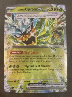 Teal Mask Ogerpon ex 025/167 Sv06: Twilight Masquerade Holo Pokemon - Image 1