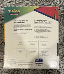 Pokemon TCG - 2023 Pencil Case & Treasure Chest Exclusive 2 Tin Set - New/Sealed - Image 2