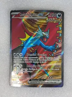 Roaring Moon ex 229/182 NM/M SV04 Paradox Rift Full Art Pokemon TCG - Image 1