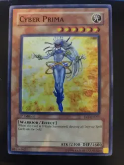 YuGiOh Cyber Prima Super Rare EOJ-EN007 1st Edition NM - Image 1