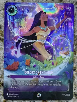 COLORS OF THE WIND Action ENCHANTED! Disney Lorcana WINTERSPELL 228/204 * - Image 1