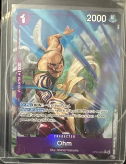 One Piece Card Game TCG Ohm OP15-061 Alt Art M/NM Condition - Image 2