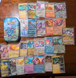 Huge Mixed Pokemon Card Foil Holo Rare Lot - Raging Bolt, Iron Thorns, Japanese - Image 1