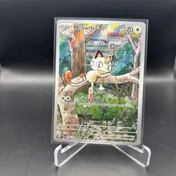 Meowth 106/094 Illustration Rare Phantasmal Flames English Pokemon Card TCG - Image 1