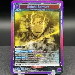 Seichi Samura UE16BT/KGR-1-021 SR Kagurabachi Union Arena Card - Image 1