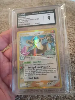 CGC 9 Blastoise EX Crystal Guardians 2/100 Reverse Holo STAMPED Pokemon Card - Image 3