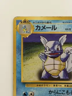 Wartortle No. 008 Base Set vintage Old back Japanese Pokemon Card From Japan - Image 2