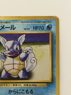 Wartortle No. 008 Base Set vintage Old back Japanese Pokemon Card From Japan - Image 3