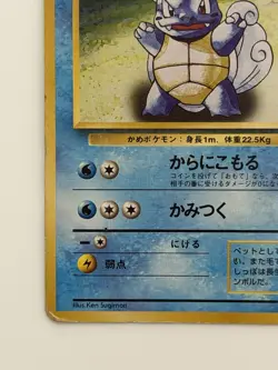 Wartortle No. 008 Base Set vintage Old back Japanese Pokemon Card From Japan - Image 4