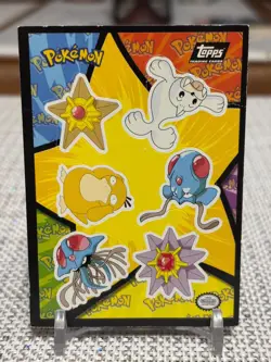 1999 Topps Pokemon The First Movie #S18 (Sticker & Puzzle Card) Black Logo LP - Image 1
