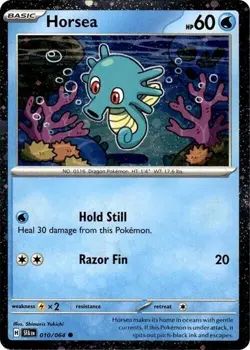 Pokemon - Horsea 010/064 - Cosmos Holo Promo Card - Shrouded Fable - Image 1