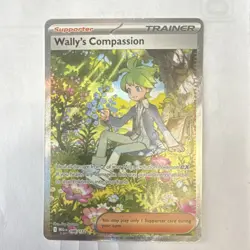 Pokemon Wally's Compassion 186/132 Illustration Rare Full Art Holo Card - Image 1
