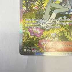 Pokemon Wally's Compassion 186/132 Illustration Rare Full Art Holo Card - Image 5