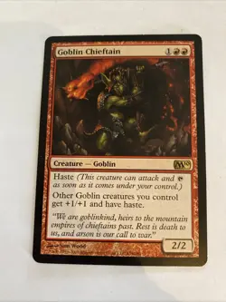 Goblin Chieftain 139 Core Set 2010 (M10) Regular MTG TCG CARD NM - Image 1