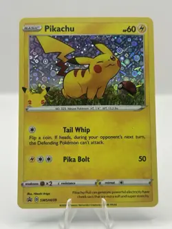 Pokemon TCG Pikachu SWSH039 Promo Card 25th Anniversary Celebrations Edition - Image 1