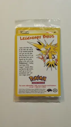 PROMO Zapdos # 23 - SEALED - NM / M - BLACK STAR - Pokemon Card $2 Flat Shipping - Image 1