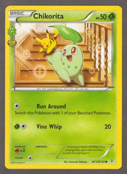 Chikorita RC1/RC32 Generations Radiant Collection 2016 Pokemon Card NM - Image 1