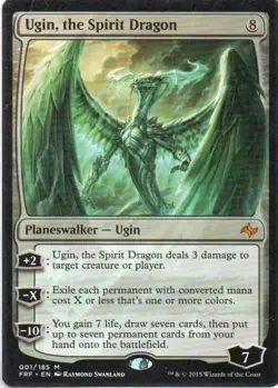 MTG: Fate Reforged: Ugin, the Spirit Dragon: Lightly Played Condition - Image 1