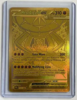2026 Pokemon Perfect Order Mega Zygarde Ex 124/088 Gold Hyper Rare Mint - Image 1
