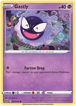 Gastly 064/196 Common Lost Origin Pokemon - Image 1