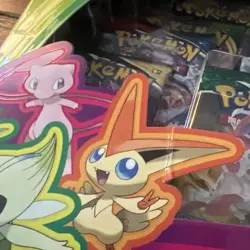 Nintendo Pokemon TCG Mythical Squishy Premium Collection Mew, Celebi, & Victini 820650809736 - Image 3