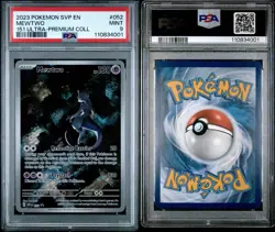 Pokemon 2023 151 SVP en Mewtwo 052 Ultra Premium Black Star Promo PSA 9 - Image 3
