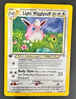 Pokemon 2002 Neo DESTINY 1st Edition WIGGLYTUFF 54/105 rare NM - never played - Image 1