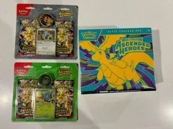 Pokemon Ascended Heroes Elite Trainer Box ETB + 2 Pack Blister Pack Set - Image 1