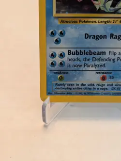 Pokemon TCG Gyarados Base Set Holo Rare 007/130 100 HP English Wizards 2000 - Image 2