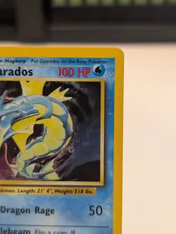 Pokemon TCG Gyarados Base Set Holo Rare 007/130 100 HP English Wizards 2000 - Image 4