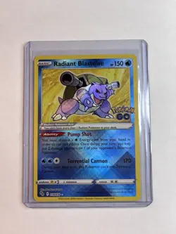 Pokemon TCG Radiant Blastoise 018/078 Pokemon GO Holo NM - Image 3