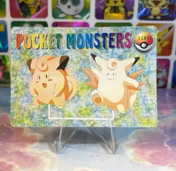 Pokemon Holo Clefairy Evolution Vintage Pocket Monsters Prism Sticker 1998 - Image 4