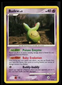 Pokemon TCG Budew 33/100 Stormfront NM - Image 1