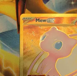 Pokemon Mew EX 205/165 Scarlet & Violet 151 Gold Full Art Foil Basic 180 HP - Image 3