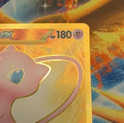 Pokemon Mew EX 205/165 Scarlet & Violet 151 Gold Full Art Foil Basic 180 HP - Image 4