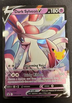 Pokemon Dark Sylveon V SWSH134 Celebrations Promo Holo - Image 1