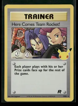 Here Comes Team Rocket! 15/82 Holo Celebrations: Classic Collection Pokemon NM - Image 1