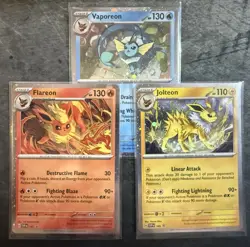 Pokemon Prismatic Evolutions Poster Collection Promos SVP167 SVP168 SVP169 - Image 1