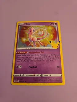 Mew 011/025 Pokemon Celebrations 25th Anniversary Holo Rare 2021 TCG - Image 1