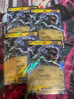 POKEMON - ZEKROM EX X4 - BLACK BOLT STAMPED - PROMO - NM - Image 1
