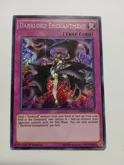 Yugioh Darklord Enchantment Secret Rare DESO-EN037 1st Ed Lightly Played - Image 1