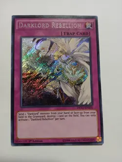 Yugioh Darklord Rebellion Secret Rare DESO-EN036 1st Ed Lightly Played - Image 1
