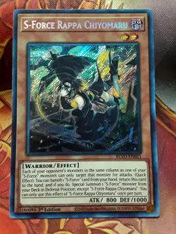 Yugioh S-Force Rappa Chiyomaru Secret Rare BLVO-EN011 1st Ed Near Mint - Image 1